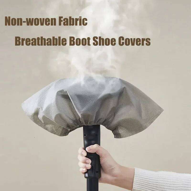 New 100pcs Disposable Boot Cover Non-Slip Stretchy Foot Booties Shoe Coverings for Workplace Indoor Carpet Floor Protection S260204