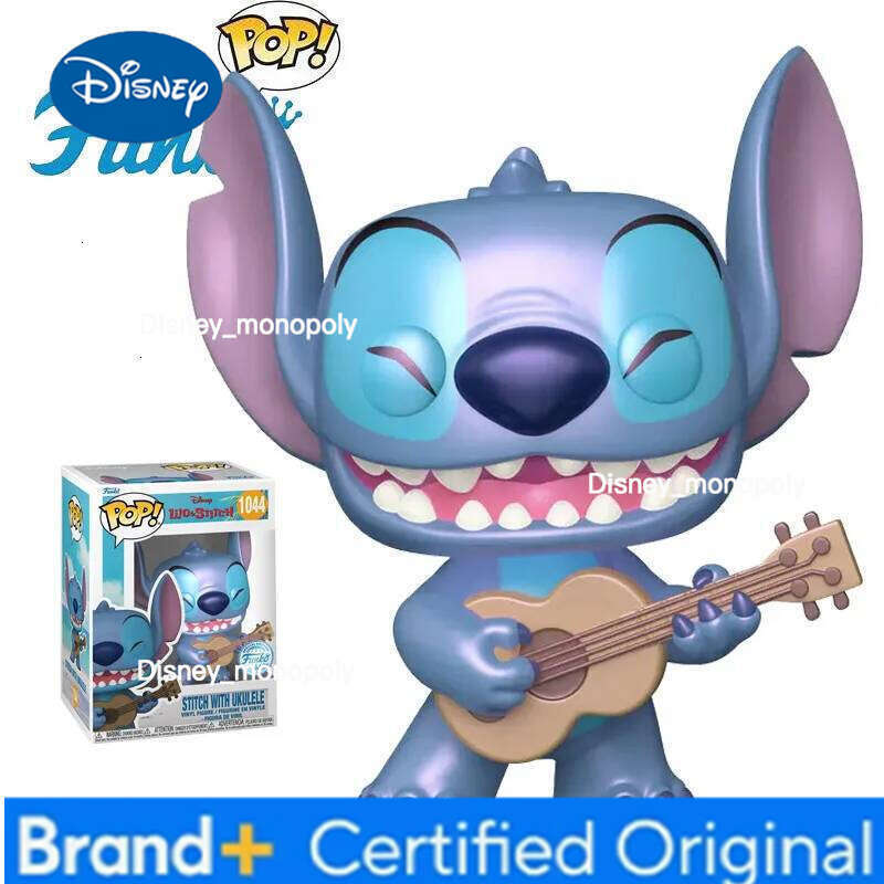 Disney Funko Pop Original Lilo Stitch STITCH UHWRAPPING GIFT Anime Figure Statue/action Model Toys Gifts for Festival H260205