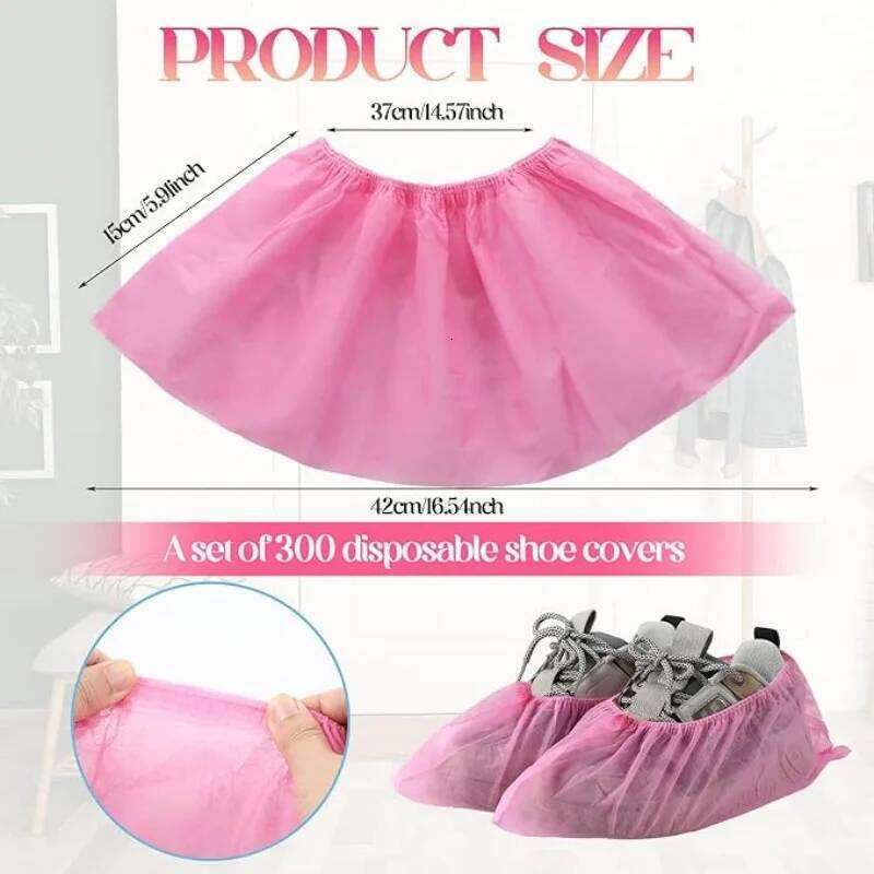 100PCS Disposable Covers Dustproof Non-woven Non-slip Booties Shoe for Students Adults Household Workplace Foot Cover S260204