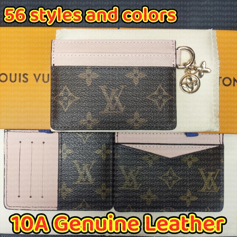 Newest Designer Card Holder Women's Genuine Leather Small Wallet Brand Coin Bag Luxury Credit Card Holder Designer Wallets Men Cardholder