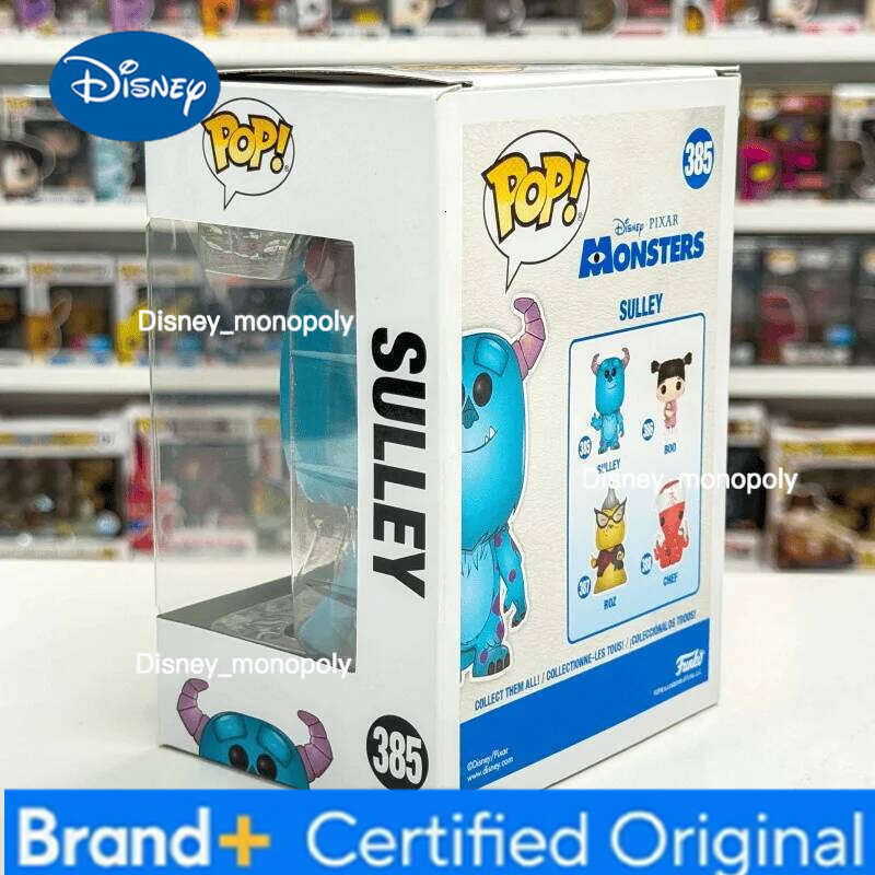 Disney Funko Pop Monsters Inc Walle Vinyl Figures Sulley 385 Action Figure Limited Edition Collecti Ornament Doll Model Toy Gift H260205