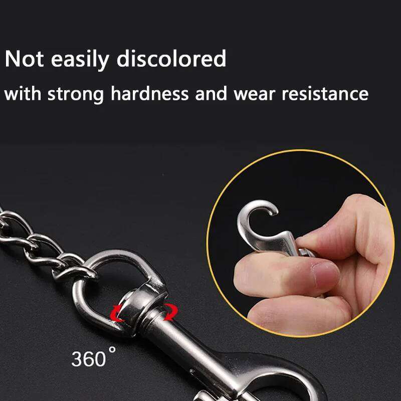 120cm Wear Resistant For Small Medium Leads Iron Anti-Bite Metal Pet Dog Chain Supplies 26L0205