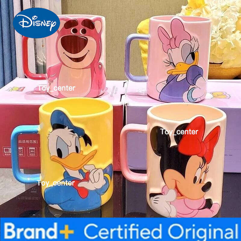 Disney Mickey Minnie Daisy anime peripheral popular girls summer cute mug creative water cup student couple gift wholesale H260205