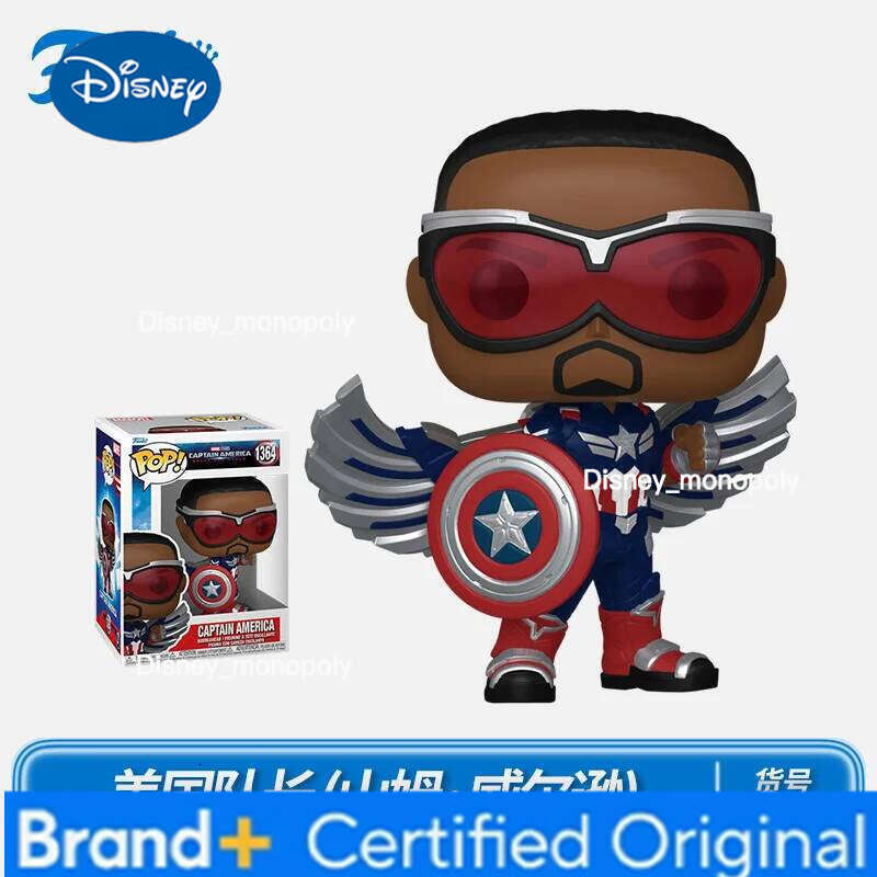 Disney Action Figures Captain America 4 Series Falcon Ruth Bat-Seraph Anime Model Figure Collectible Original Toys Gift H260205