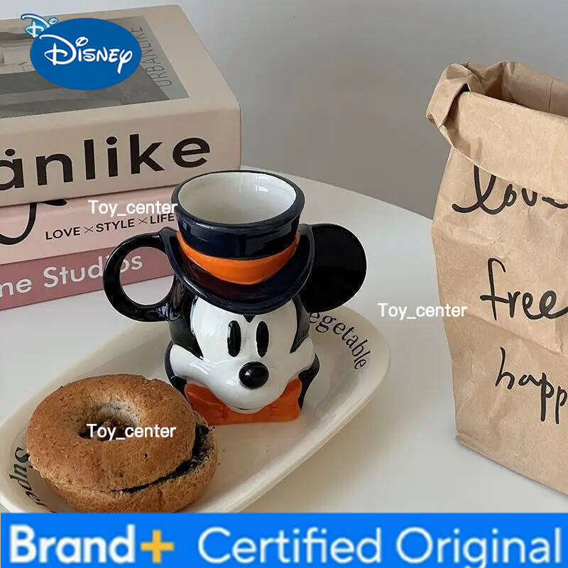 Disney Mouse Vampire Dress Shape Mickey Ceramic Fun Creative Cartoon Office Coffee Mug Holiday Gift H260205