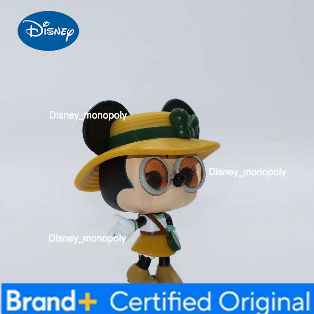 Disney Original Funko Pop Mickey Anime Minnie Mouse #1585 Action Figure Doll Model Gift for Kids Collectible Desk Decor H260205