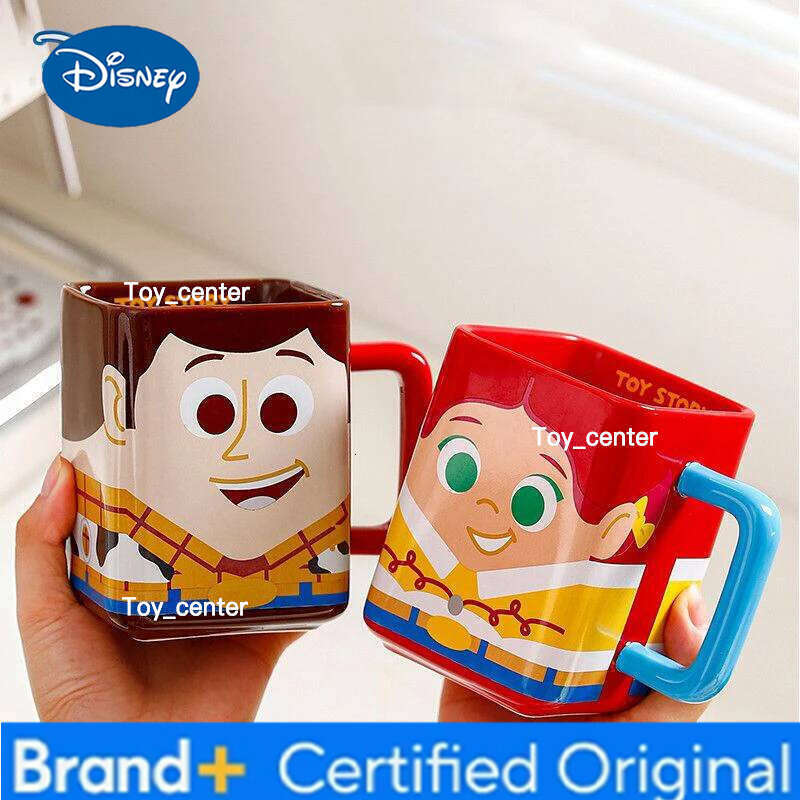 Disney Toy Story Buzz Lightyear Mugs Cartoon Woody Jessie Kawaii Ceramic Drink Water Children's Milk Coffee Mug Cup Gift H260205