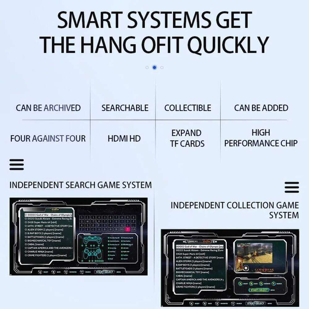 G11 Pro Retro Home Ultra Low Latency HD Video Game Console 4K HDMI-Compatible Output with 2.4G Wireless Dual Controllers H260205