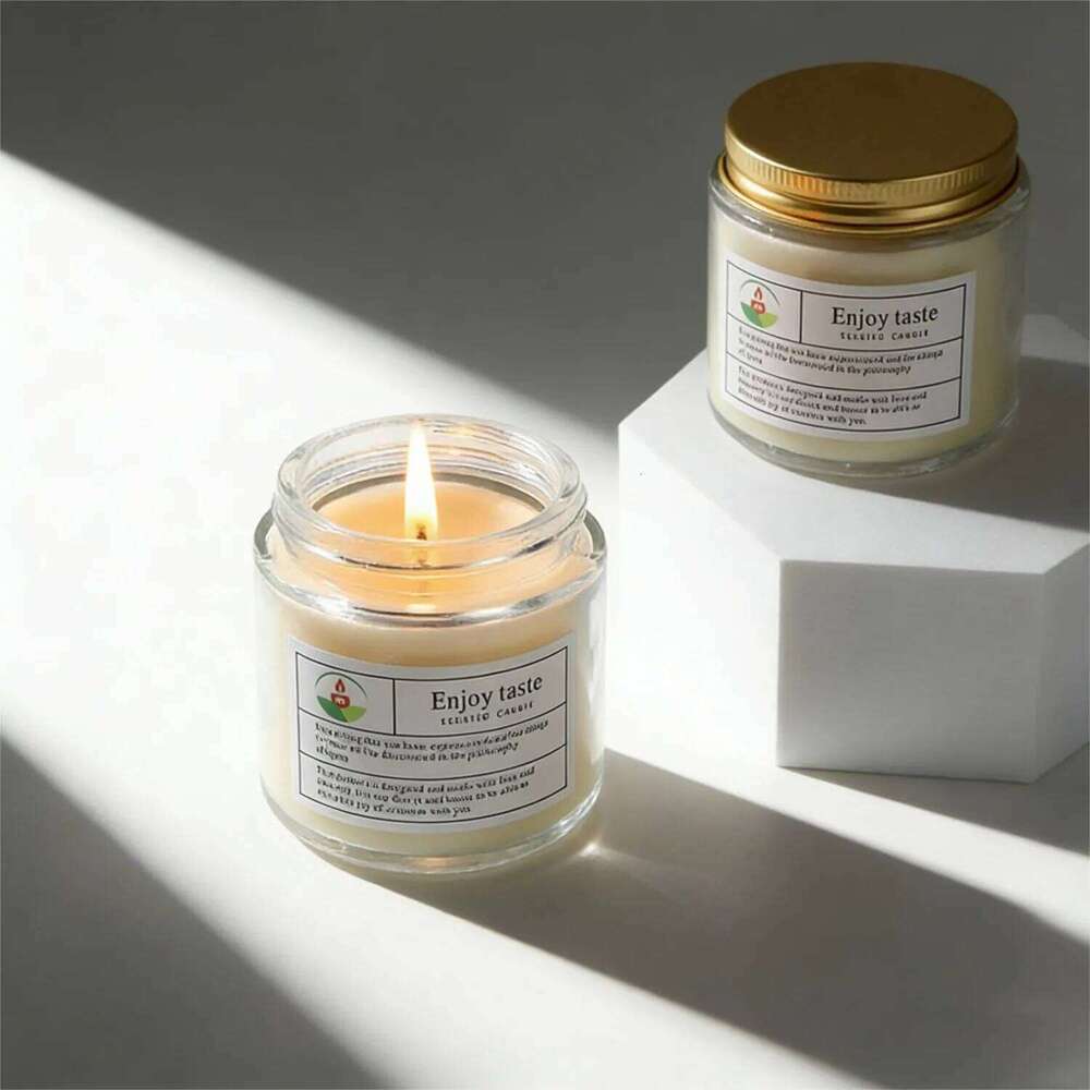 1pc Small Cup Transparent Glass Aromatherapy Candle Fragrance Romantic Ins Party Home Decor H260205