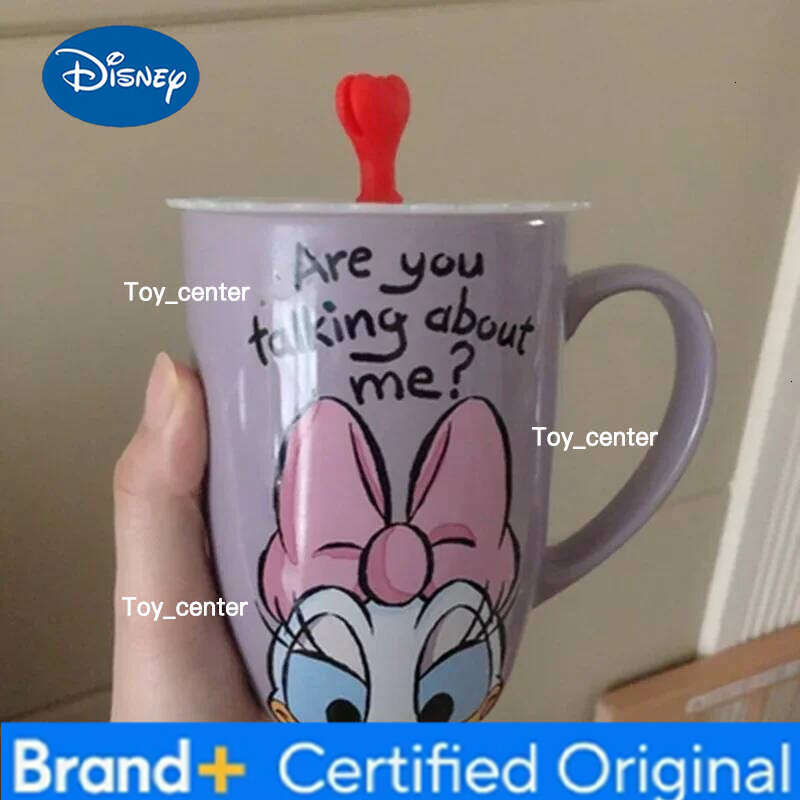 Disney 530ML Mickey Mouse Cartoon Minnie Donald Duck Pooh Pig Ceramic Milk Cups and Mugs Coffee Cup Travel Mug H260205