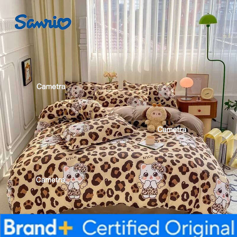 Sanrio hello kitty kuromi my melody bed cup set pillowcase cover sheet coverlid quilt bedding H260205