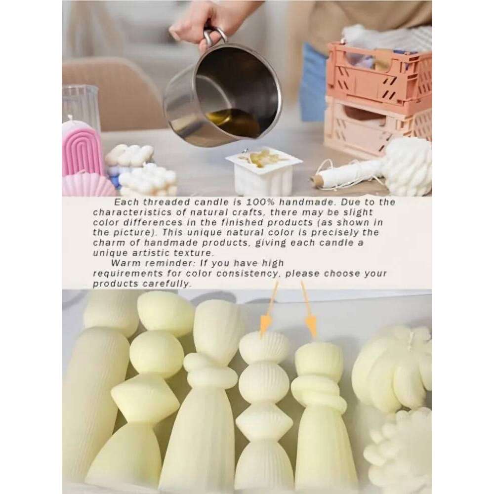 Aromatherapy large pillar decorative candles, soy wax, suitable for gifts, room shelves, home ribbed decoration S260204
