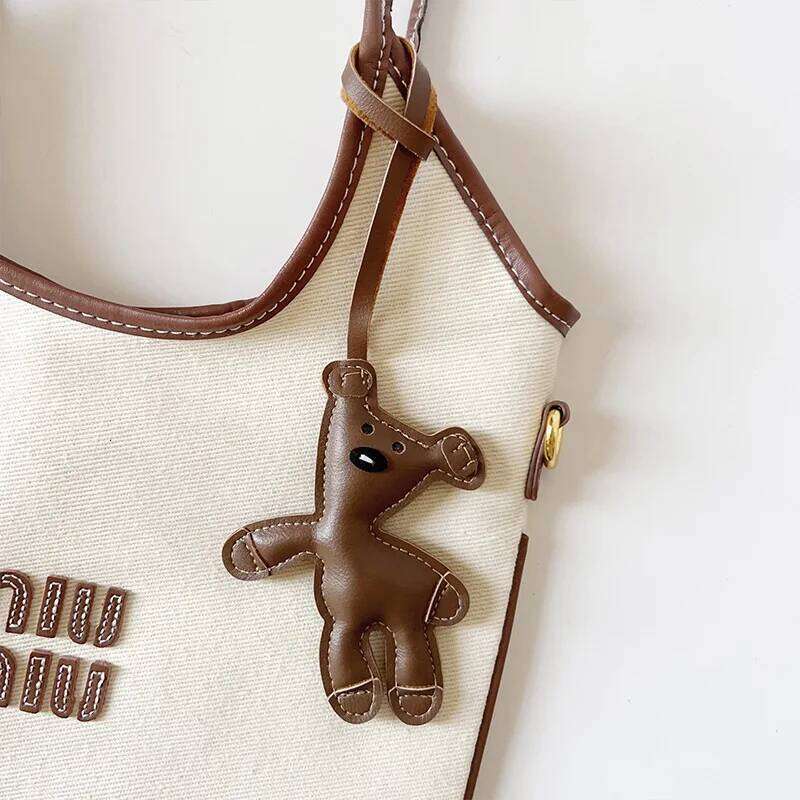 Brown Charm, Cute Bear Charm for Purse Handbags Bag Accessories Car PU Teddy Bears Key Charms 26L0205