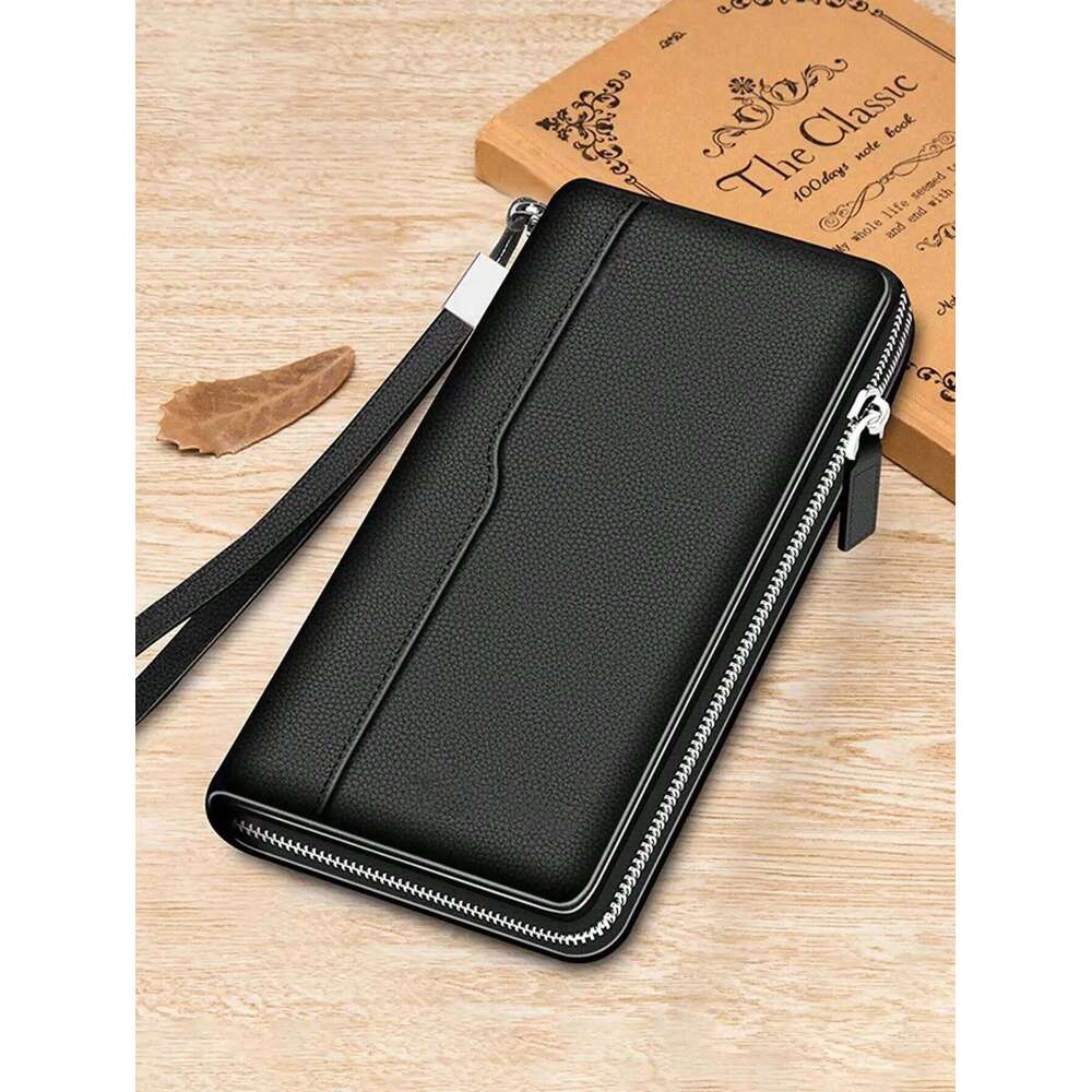 Very Simple Solid Color Basic Long Business Portable Multi-card Multi-function Mobile Wallet Z260205