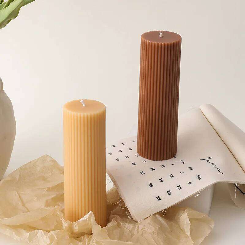 5*L15cm Pillar Scented Soy Wax Home Decoration Party Smokeless Household Emergency Candles S260204