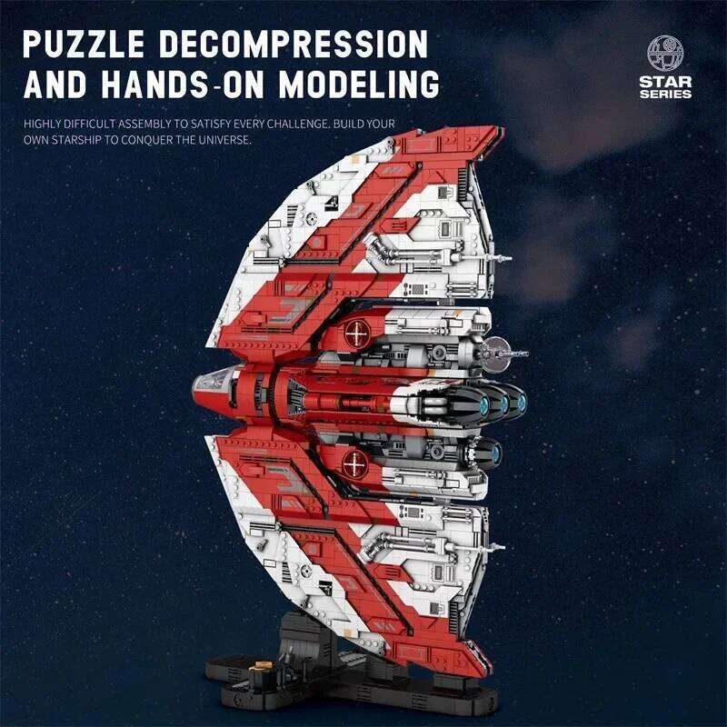 5749PCS UCS T6-Shuttle Spacecraft Model Building Blocks Space Jet Aircraft Moc Bricks DeskTop Display Holiday Gifts For Kids Toy X260205