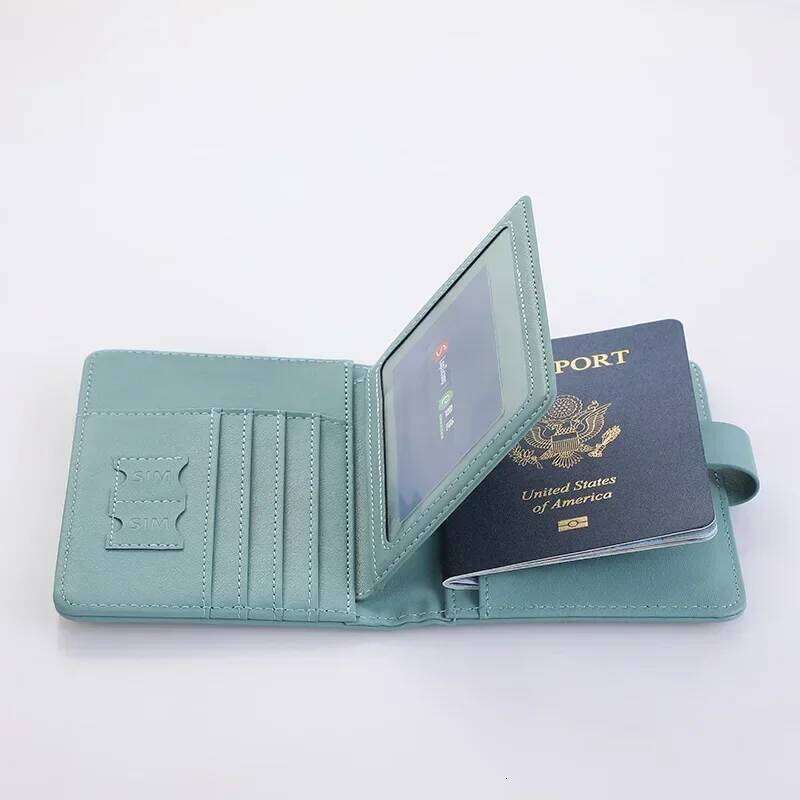 Multi-Functional Holder Travel Wallet with Card Slots and Ticket Pocket Portable Passport Cover for Airplane Use Z260205