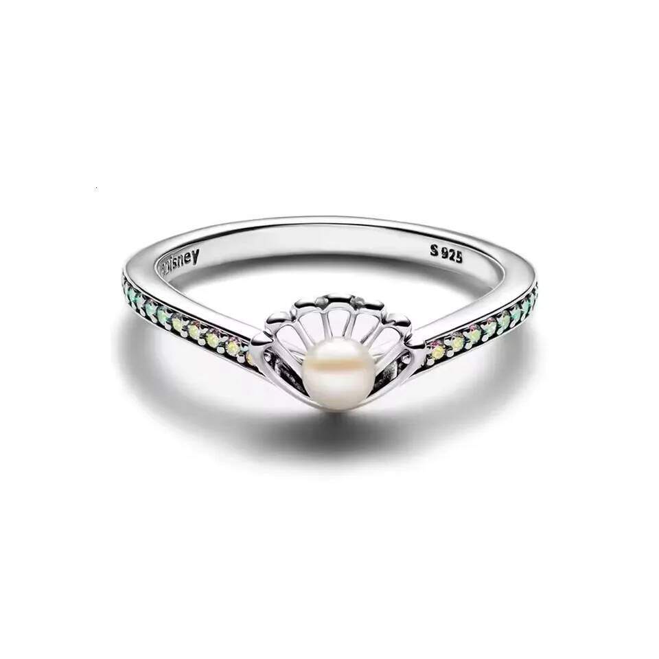 Princess Series Rings 925 originales Jasmine Ariel Snow White Bow Tiana Tiara Sparkling Ring Women Jewelry Gift DIY 2025 - view 4