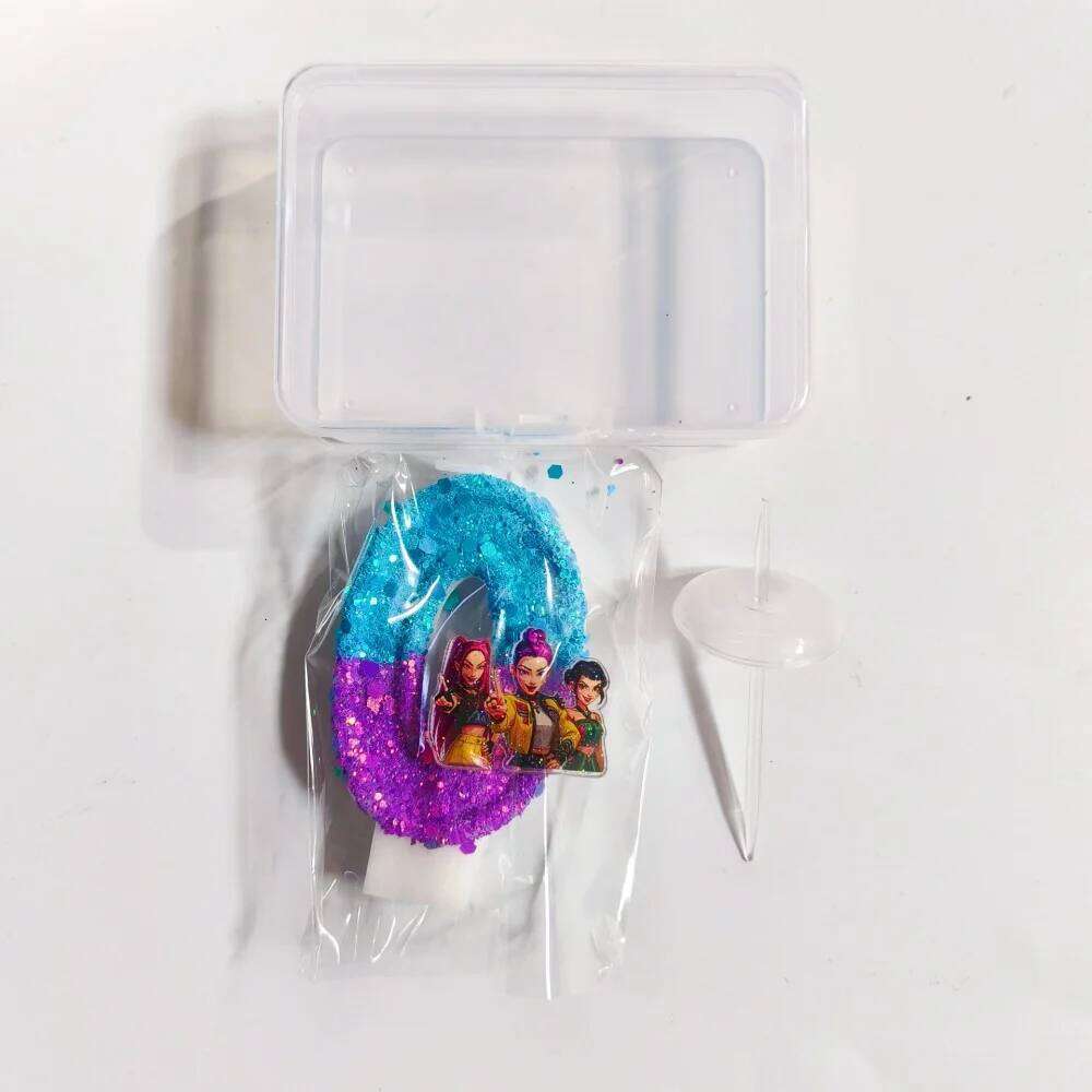 Kpop Demon Hunters Theme Candle 3D Number 0-9 Kids Birthday Cake Decoration Baby Shower Anime Party Accessories Supplies S260204