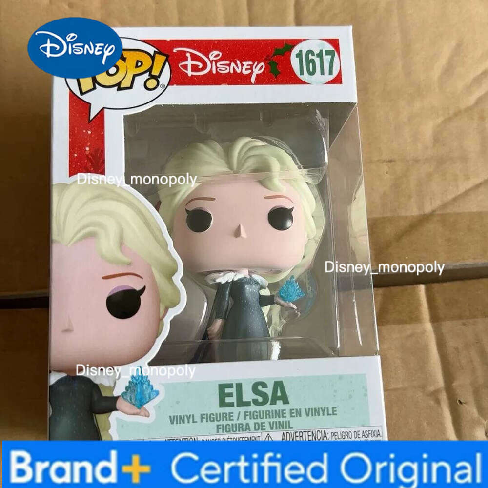 Disney Elsa Figures Winter Outfit #1617 Funko Pop! 4.2 inch Vinyl Figure Collectible Limited Edition Figurine Toy Gifts H260205