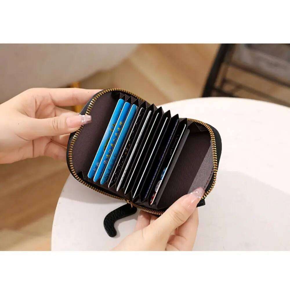 Small Cartoon Cat Mini Wallet PU Leather Zipper Holder Ultra-thin Card Bag Women Girls Z260205