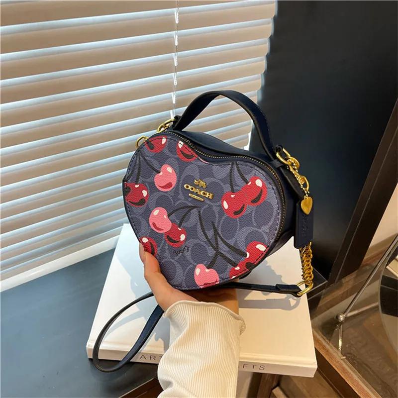 Designer Bags Luxury Shoulder Bag Handbags Women Cherry Handbag Heart Shape Shoulder Bags Large Capacity Phone Storage High Quality Purse Wallet