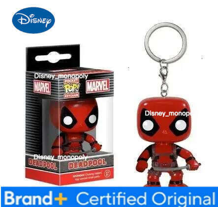 Disney Funko Marvel Studios SAFARI Deadpool Gamer Keychains Toy Bobble Head Only at Game Shop Pocket Pop Keychain Vinyl Figure Toys H260205