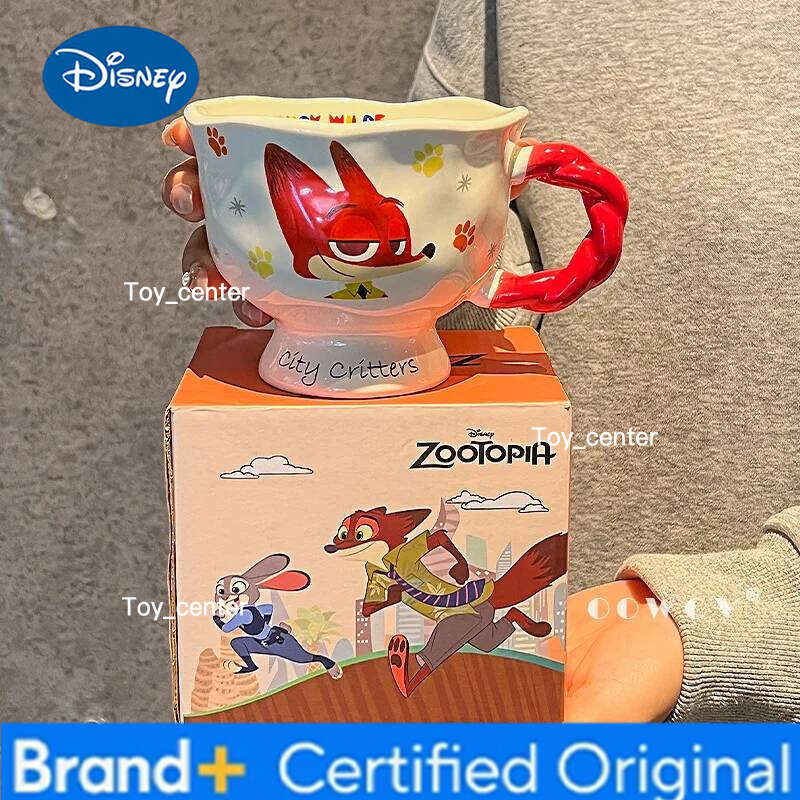 Disney Zootopia Judy Niki Women'S New 2025 High Aesthetic Value Home Couple Water Cup Birthday Gift Cartoon Animal City Mugs H260205