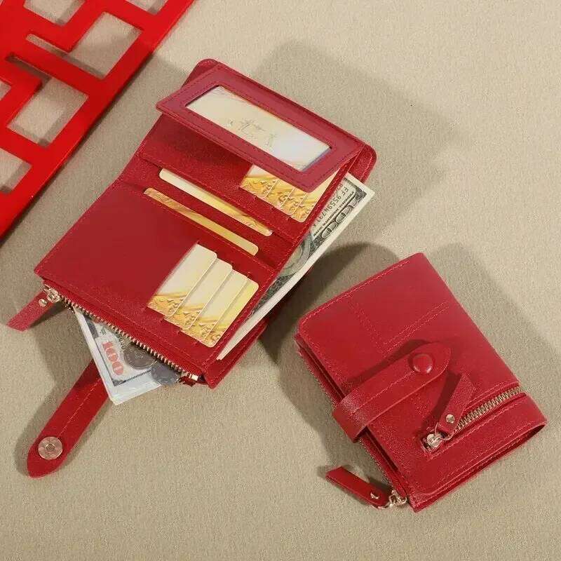 Portefeuille mi-long polyvalent haut gamme pour femme, sac de dtermination, petit et populaire, nouveau Z260205