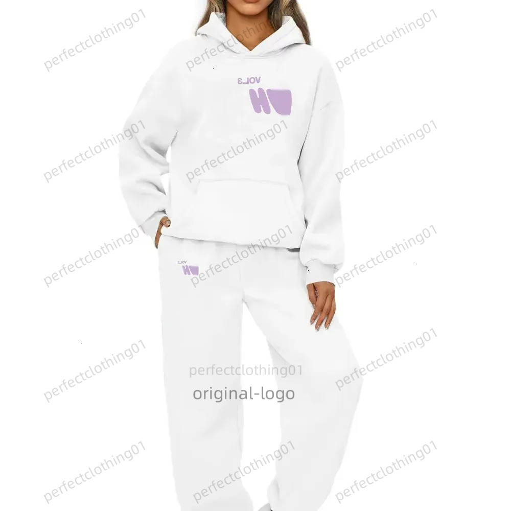 Sweaters Designer Womens White Foxhoodie Hoodie Leisure Loose White Fashion New Womens Tracksuit Sets For Women Outfits Hoodies Print Two Piece Set Hoody c51