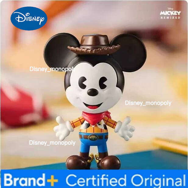 Disney POP MART Remixed: Mickey Meets Pixar Series Blind Cute Play Anime Desktop Ornament Model Mystery Box Toy Gift H260205