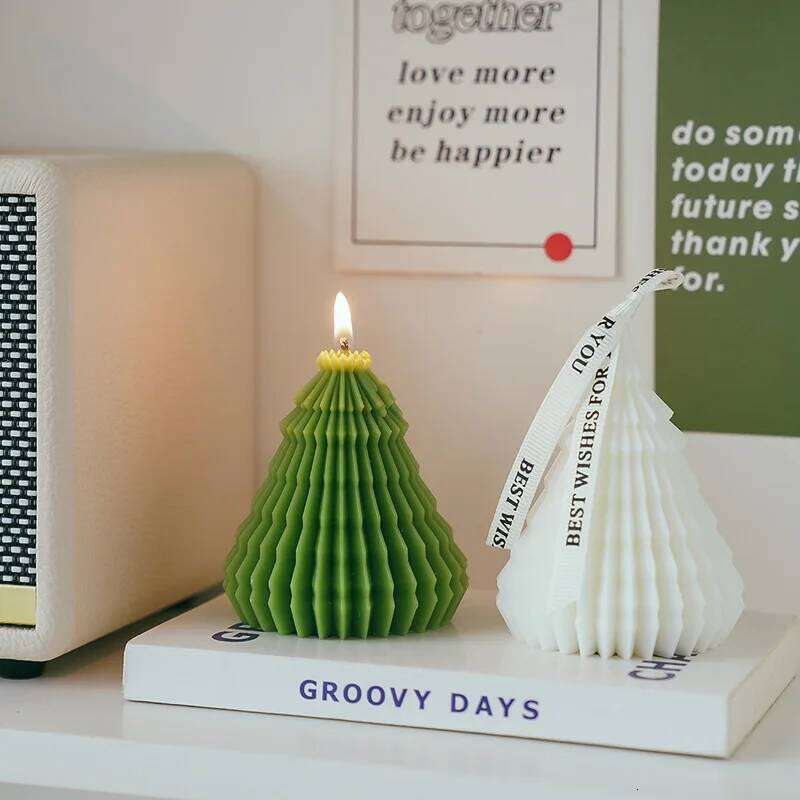 Cute Tree Shaped Aromatherapy Party Fragrance Decoration Diy Candle Creative Christmas Birthday Gift S260204