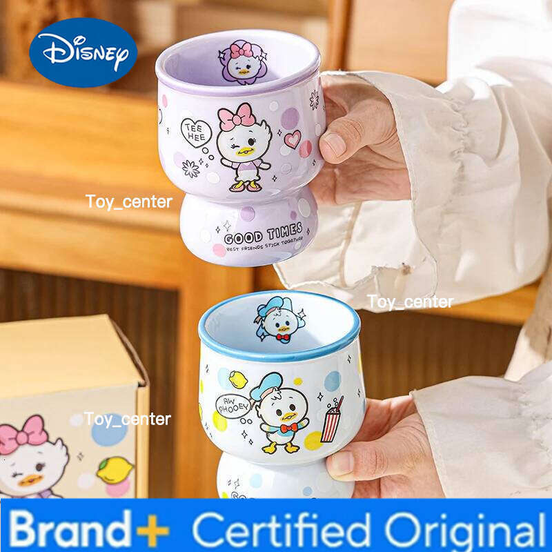 Disney Cartoon Milk Water Cup Ceramic Mugs Coffee Household Simple Cute 4pcs Box Cups Beautiful Gift Free Shipping H260205