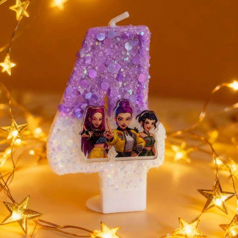 pop cartoon hunter sail digital number 0-9 children's birthday cake decoration supplies party accessories S260204