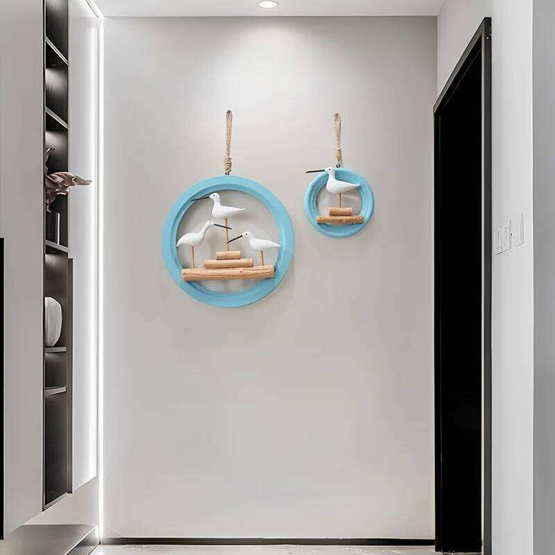 Seabird Pendant Ocean Decor Lawn Ornaments Coastal Home Bird Wall Art Hanging Seagull Ornament Sculpture Wreath 3D S260204