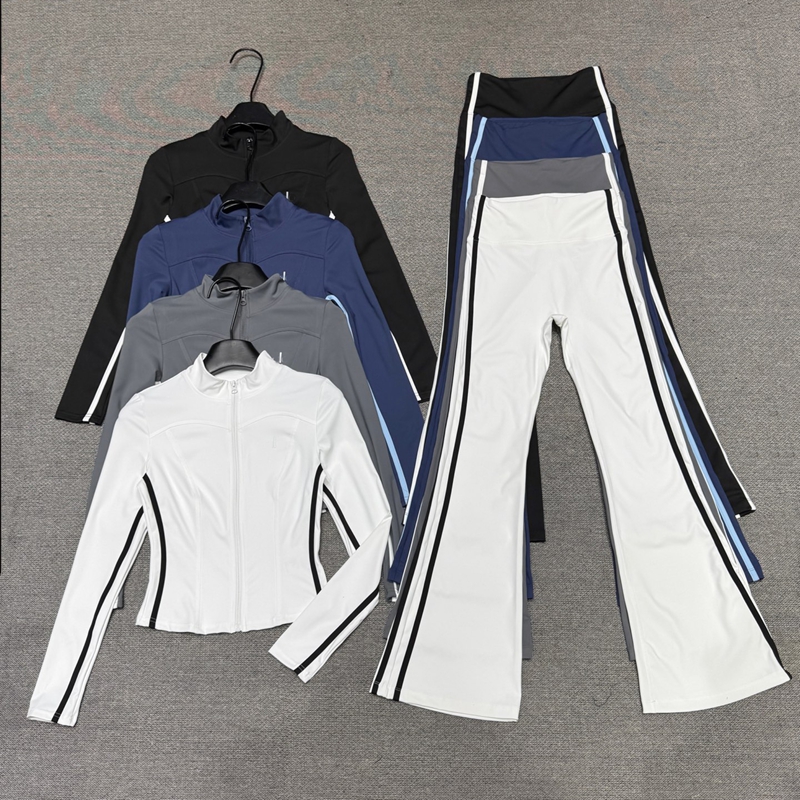 Yoga Set Women Designer Sports Bra Flared Pants Ropa Deportiva De Yoga 2 Piece Outfits Fitness Gym Suit Workout Clothes