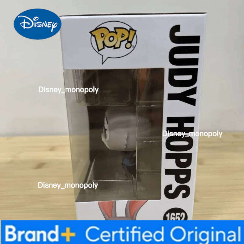 Disney Zootopia 2 Hopps #1652 Funko Pop Action Doll Model Genuine Judy Collectable Vinyl Figure Fan Children Christma Gifts H260205