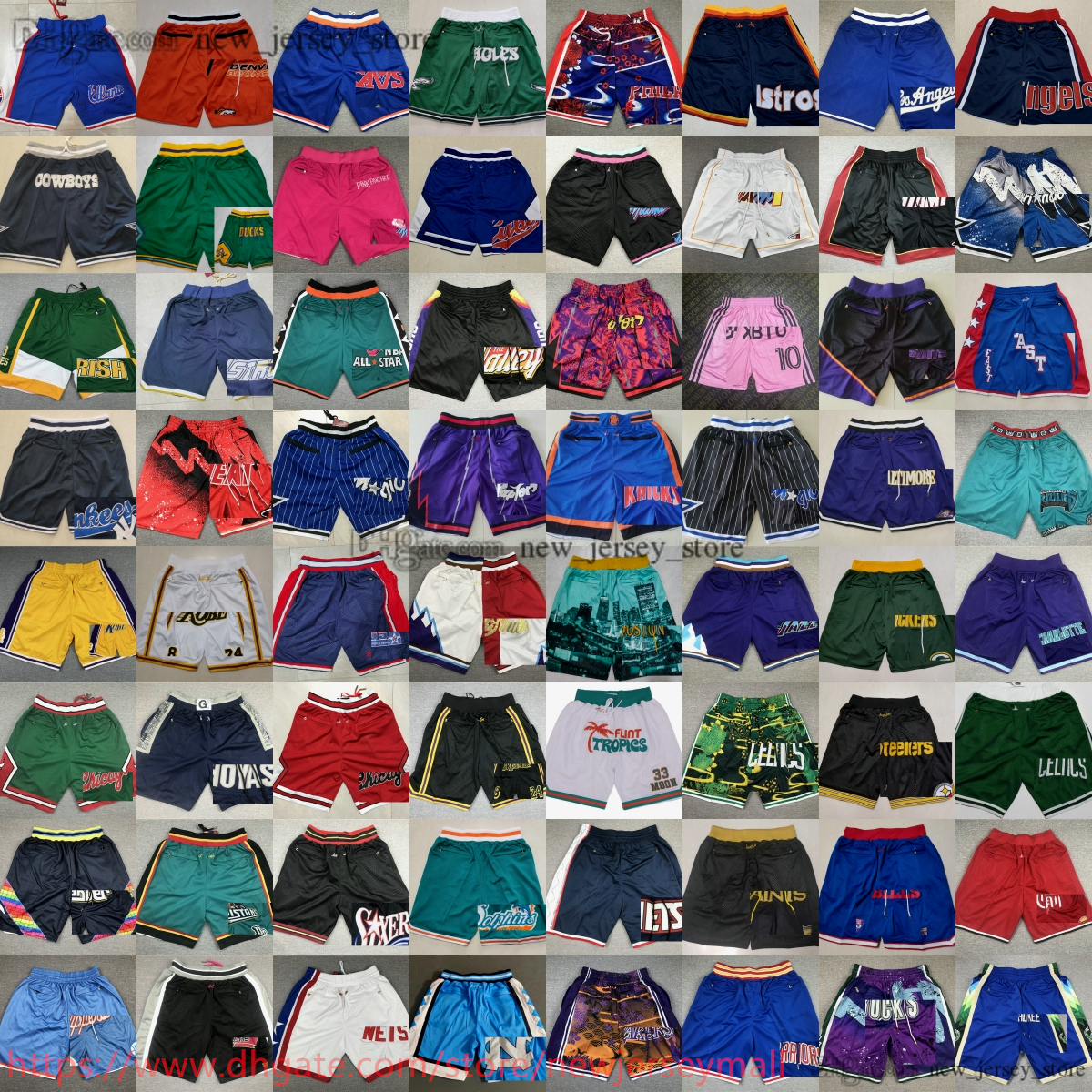 Just Don Movie Pocket Football Short Casual Sports Hip Pop Pant With Pockets Zipper Sweatpants Stitched Breathable Gym Training Beach Pants Shorts