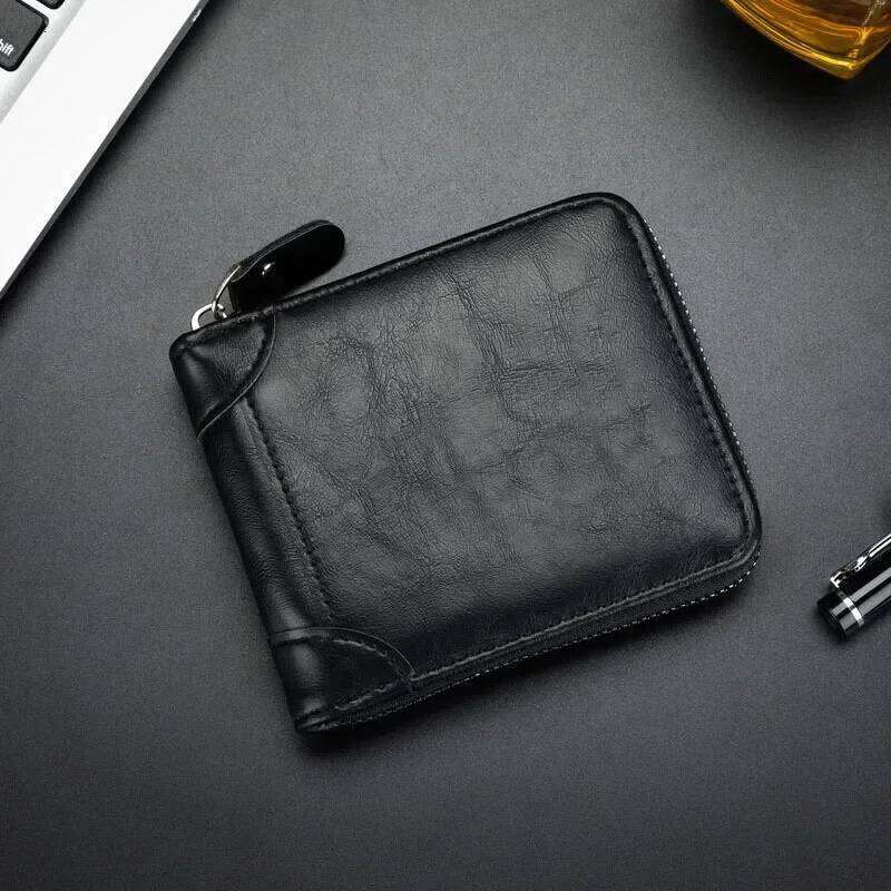 Unisex Retro Vintage Wallet European and American Horizontal Style PU Leather Multi Functional Coin Card Holder Wallets Z260205