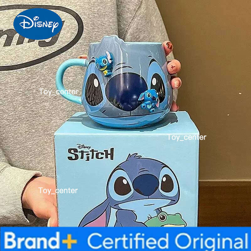 Disney Stitch New Cute Girl High-Looking Fashion Cartoon Creative Pattern Couple Milk Drinking Coffee Ceramic Mug Birthday Gift H260205