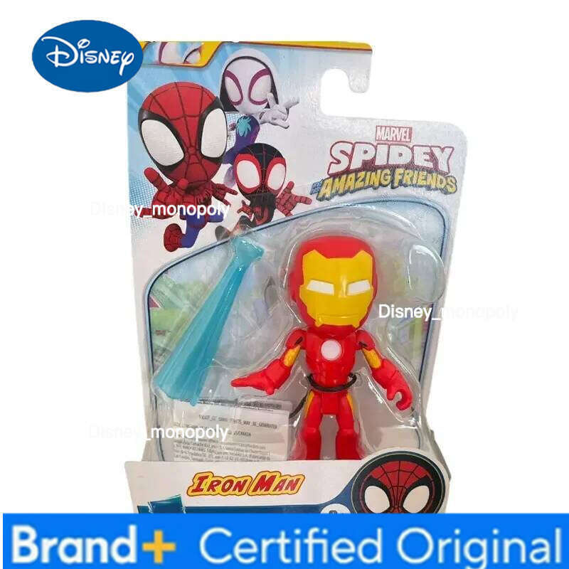Disney Superhero Adventures Spider-Man Spidey Man and His Magical Friends Q Version Action Figure Collectable Model Toy Gift H260205