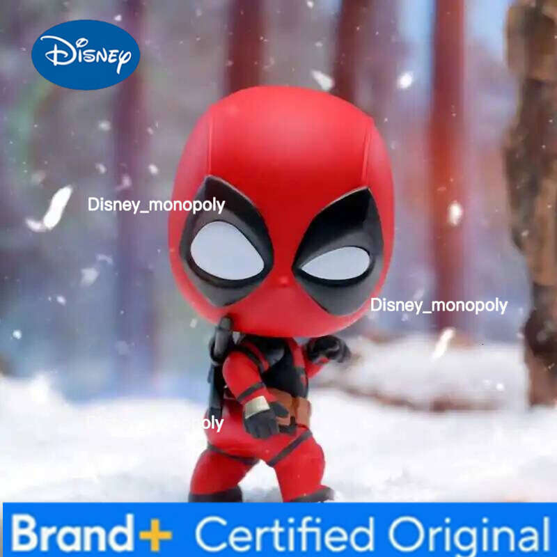 Disney Genuine Hot Toys Deadpool & Wolverine Cosbi Anime Blind Box Mini Figure Comics Collectible Movie Peripherals Ornament Gifts H260205