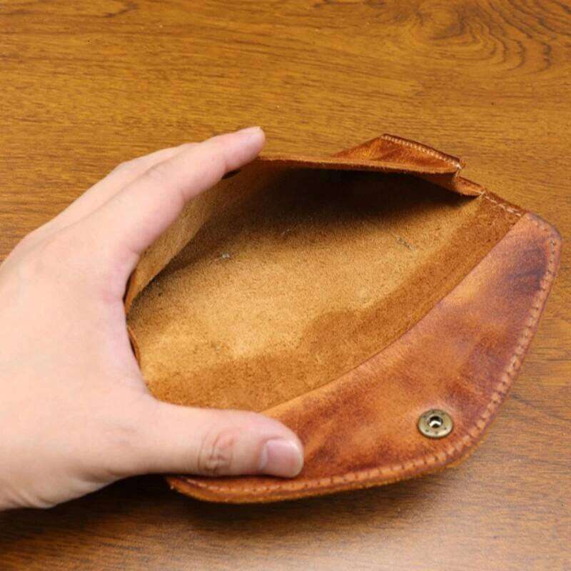 Hand Distressed Vegetable Tanned Men's Long Wallet Large Capacity Clasp Closure Phone Clutch Bag for Women 100% Leather Z260205