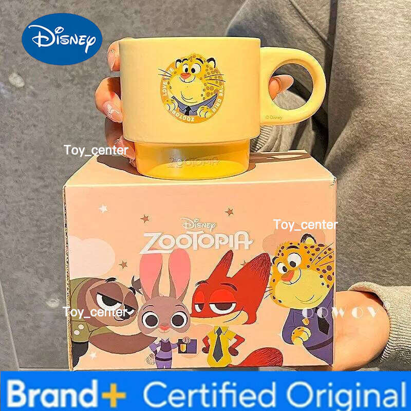 Disney Zootopia Nick Judy Anime Pattern Milk Drinking Coffee Ceramic Mug Couple Water Cup Birthday Gift H2602051