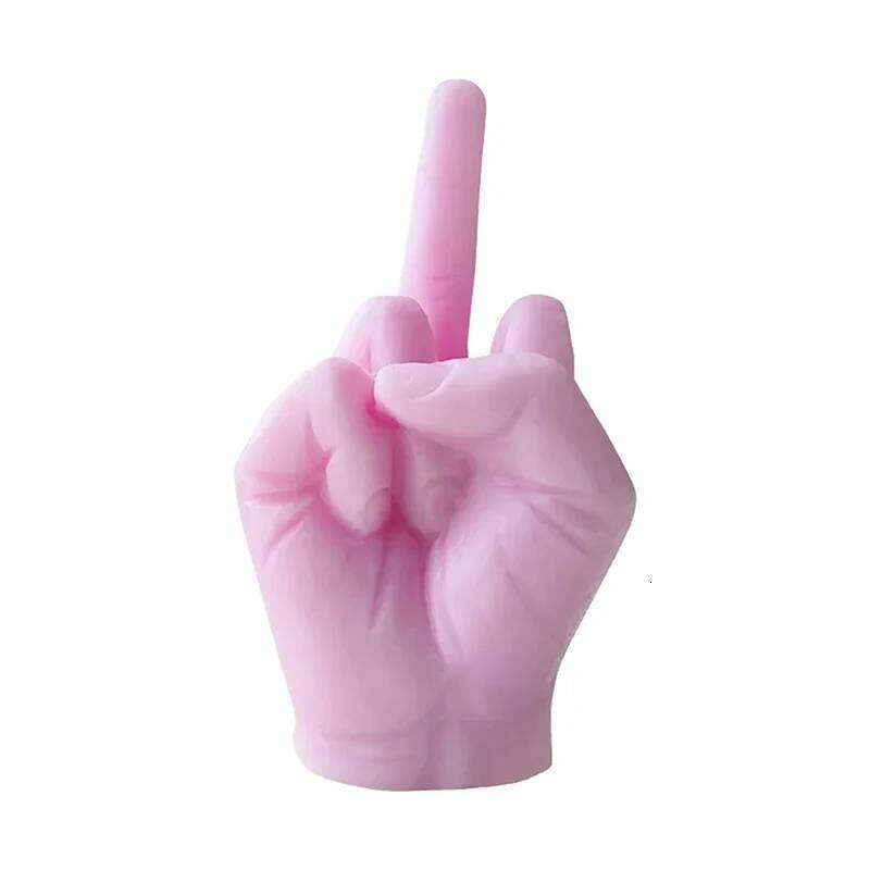 Universal Creative Middle Finger Shaped Gesture Scented Candles Durable Funny Quirky Gifts Home Decoration Ornaments S260204