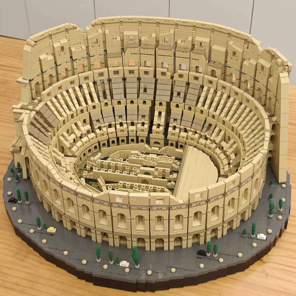 IN STOCK 9036Pcs 86000 Architecture City The Italy Roman Colosseum Model Building Blocks 10276 Bricks Kids Toys Christmas Gifts X260205 - view 5