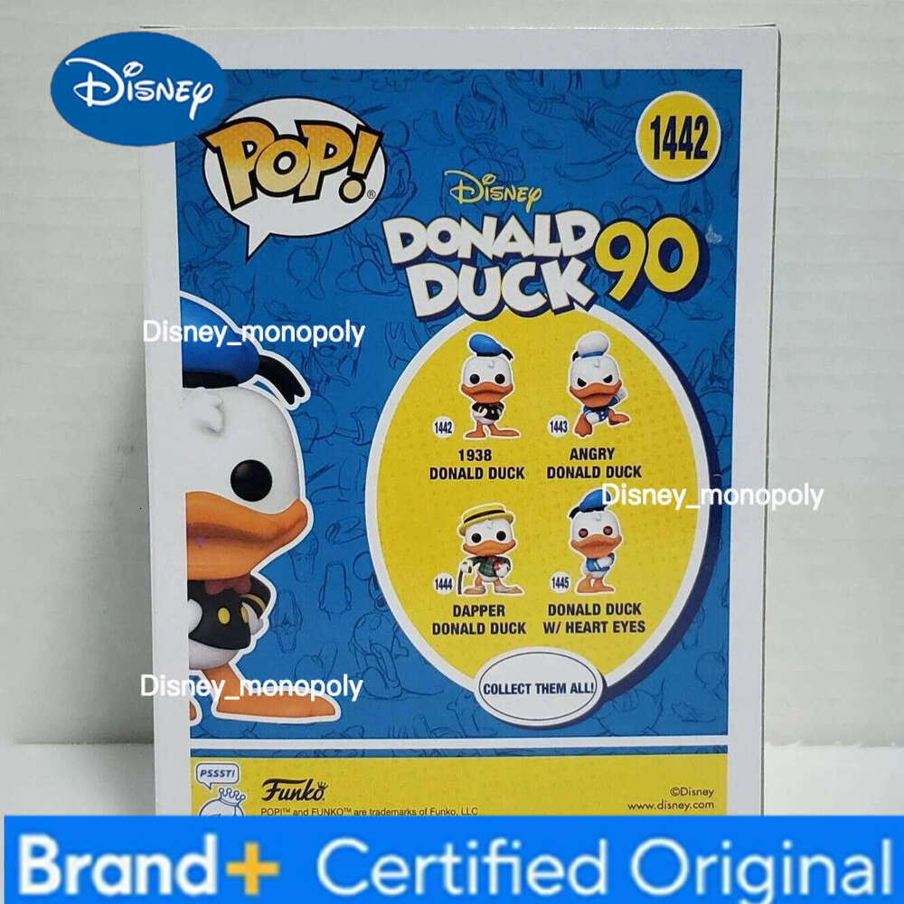 Disney Funko Pop 1938 Donald Duck Anime Figure #1442 1443 VINYL Figures Desktop Decoration Figurine Children's Model Toy Gift H260205