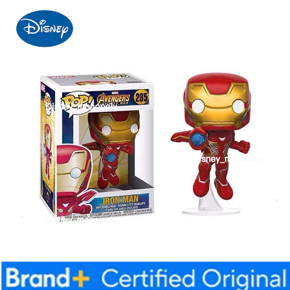 Disney FUNKO POP Avengers: Endgame SThor Spider-Man Iron Man Black Panther Action Figure Collectible Desk Model Dolls Toys Goods H260205