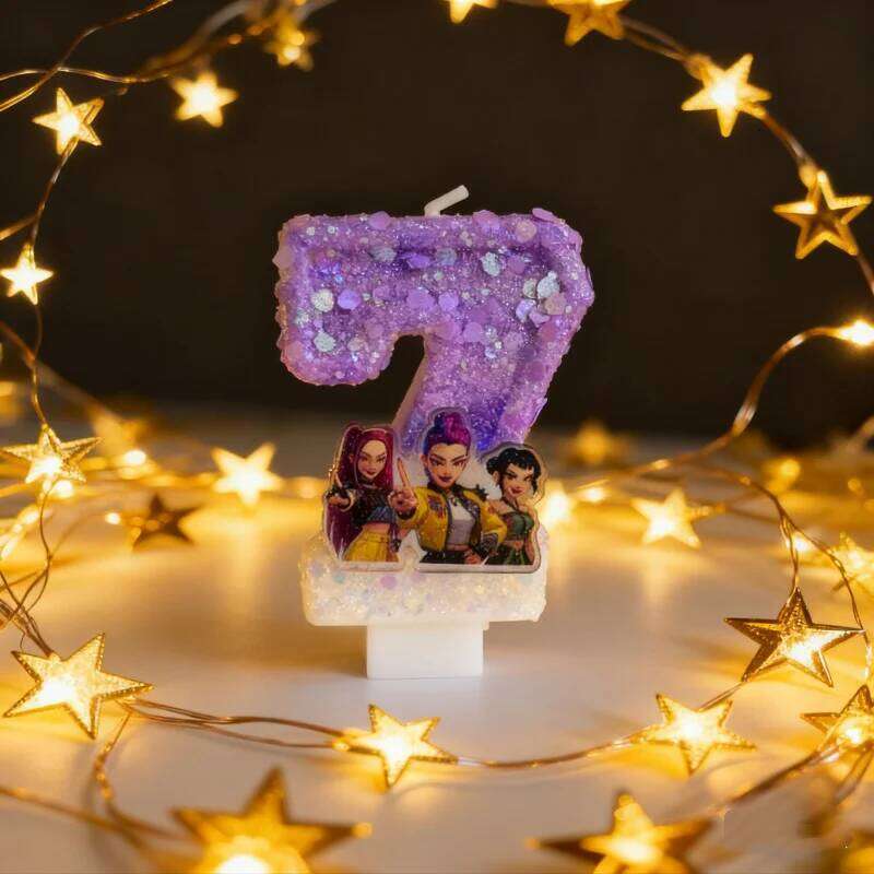 pop cartoon hunter sail digital number 0-9 children's birthday cake decoration supplies party accessories S260204