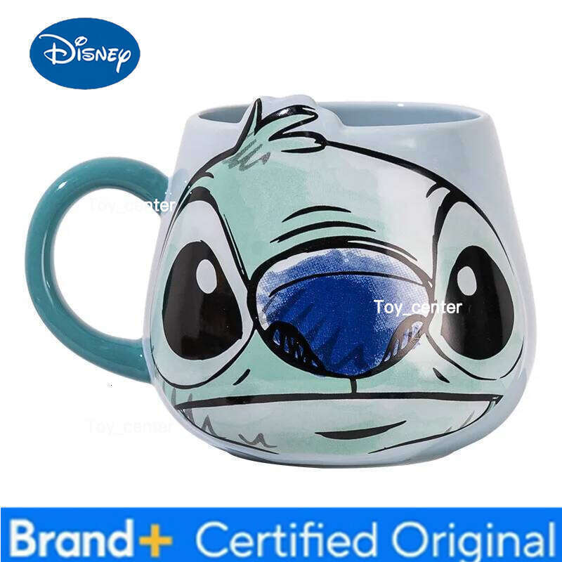 Disney Stitch Cartoon Mug Ceramic Cart Kawaii Home Furnishings Coffee Milk Cup Cute Holiday Birthday Gifts for Boys and Girl H260205